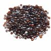 Fire Glass, 10LBS / 4.5KG High-Temperature Resistant Fireplace Rocks, 3/4-Inch / 19.05 mm Reflective & Smokeless Firepit Glass Beads