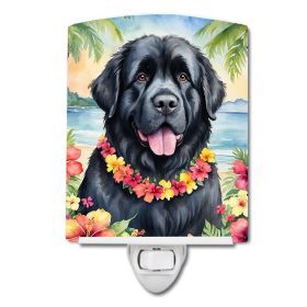NEW Newfoundland Luau Ceramic Night Light Compact, UL-Certified, Ideal for Bedroom, Bathroom, Nursery, Hallway, Kitchen, 6x4x3, Multicolor