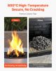 Lava Rocks, 0.8-1.2 inch Fire Stones Lava Rocks For Fire Pit, Reusable Fire Pit Stones Indoor and Outdoor Use