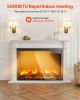 Electric Fireplace Insert, 40 inch Recessed and Wall Mounted with Adjustable Flame Color Brightness & 8h Timer & Remote Control