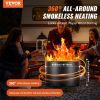 Smokeless Fire Pit Stove Bonfire, H: 18 in x Dia: 28 in ,Wood Burning Fireplaces with Removable Ash Pan