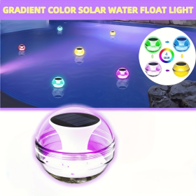 Outdoor Solar Rechargeable Floating Pool Lights,Pool Lights That Float with Solar Charging Panel,IPX7 Waterproof for Inground Pool, Bathroom, Bat (Quantities: 1 PCS)